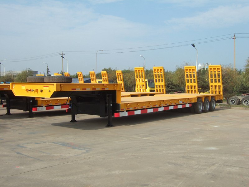 16m Lowbed trailer with One line two axles